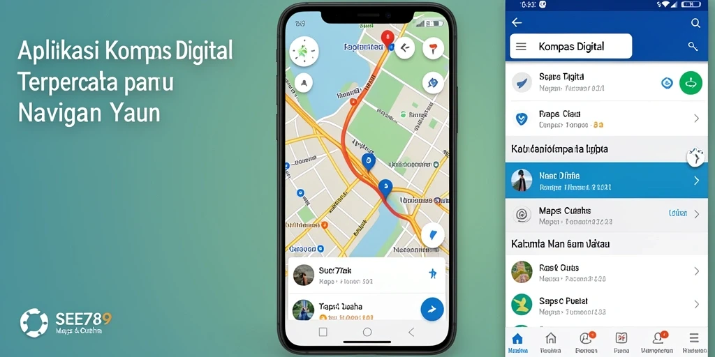 Antarmuka SEE789 yang sederhana dan fungsional untuk navigasi.