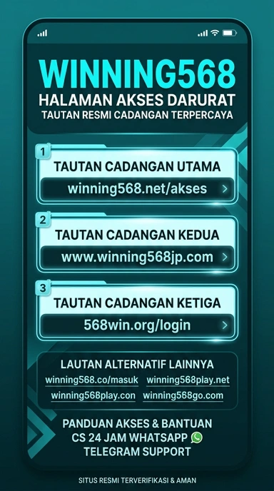 Tampilan link alternatif winning568